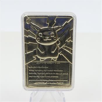 Nintendo 1999 Pikachu Metal Trading Cards