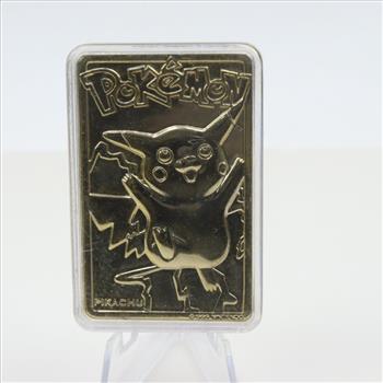 Nintendo 1999 Pikachu Metal Trading Cards