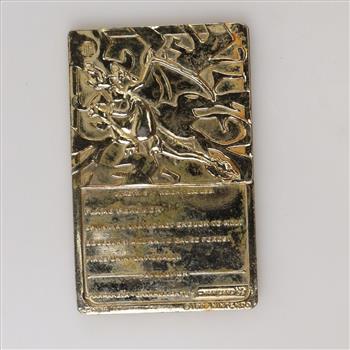 Nintendo 1999 Pokemon Charizard Metal Trading Card