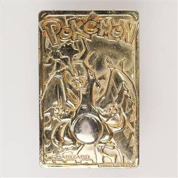 Nintendo 1999 Pokemon Charizard Metal Trading Card