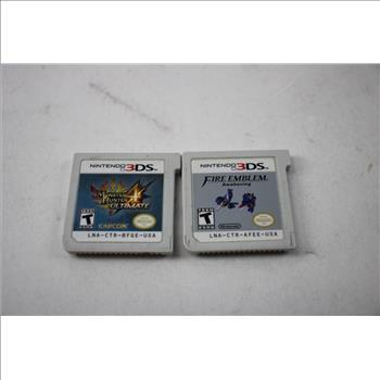 Nintendo 3DS Fire Emblem Awakening Game, Nintendo 3DS Monsyer Hunter 4 Ultimate Game, 2 Pieces