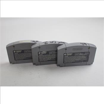 Nintendo 64 Games, Extreme-G XG2, NFL Quarterback Club 99, Cruis'n World, 3 Pieces