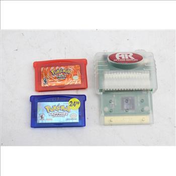 Nintendo Advance SP With Pokemon Games & More; 5 Pieces