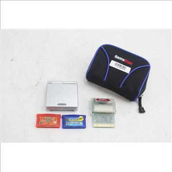 Nintendo Advance SP With Pokemon Games & More; 5 Pieces