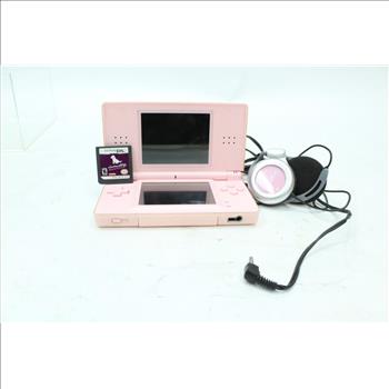 Nintendo DS Lite USG-001, With Headphones And Nintendogs Game