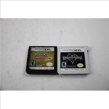 Nintendo DS Pokemon Heart Gold Games, Nintendo 3DS Kingdom Hearts Game, 2 Pieces