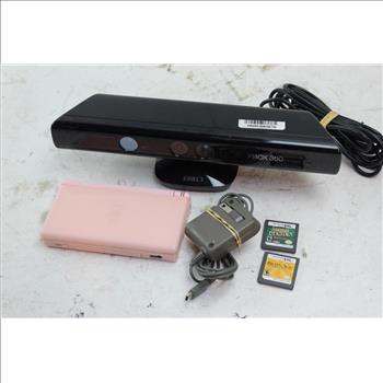 Nintendo Ds With Games, Xbox 360 Kinect 5 Pieces