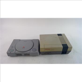 Nintendo NES And Sony Playstation Consoles