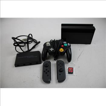 Nintendo Switch Dock, GameCube Controller And Adapter, And More Accessories In Bag