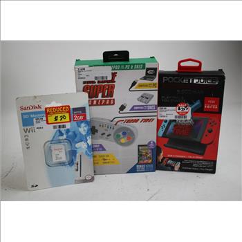 Nintendo Switch Game Traveler Pack, Portable Switch Charger, And More, 4 Pieces