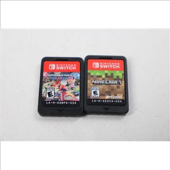 Nintendo Switch Mario Kart Deluxe 8, Minecraft Games, Calculator, And More, 4 Pieces