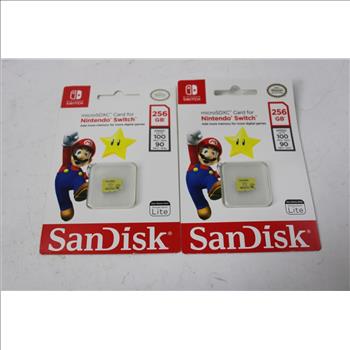 Nintendo Switch MicroSDXC 256 GB, SanDisk Ultra Plus 256 GB SDXC Cards, 3 Pieces