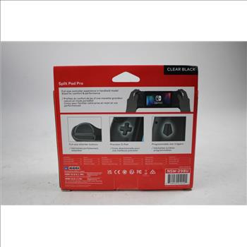 Nintendo Switch Split Pad Pro Full-Size Controller For Handheld Mode, Clear Black