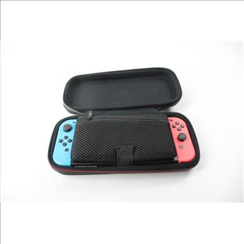 Nintendo Switch V2 With Red & Blue Joycons, And Carrying Case