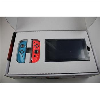 Nintendo Switch With Neon Blue/Red  Joy