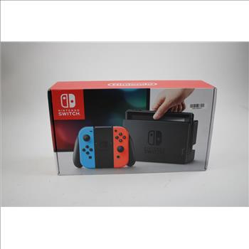 Nintendo Switch With Neon Blue/Red  Joy