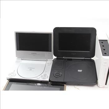 Nintendo Wiis, Radio Shack Trc-446 Receiver, Portable Dvd Players: 5 Items