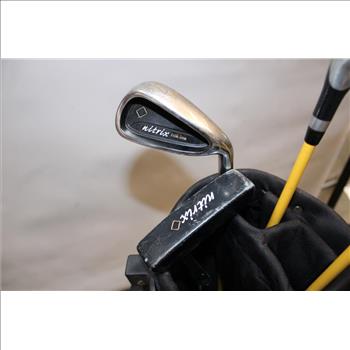 Nitrix Clubs In Nitrix Yellow Golf Bag; 5 Pieces