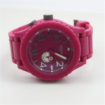 Nixon Shocking Pink Rubber 51-30 Watch | Property Room