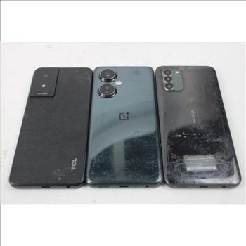 Nokia, 1+, TCL Cell Phone Lot, 3 Pieces, Sold For Parts