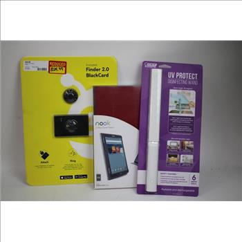 Nook Cover Stand, UV Disinfecting Wand, Finder 2.0 BlackCard, And More, 8 Pieces