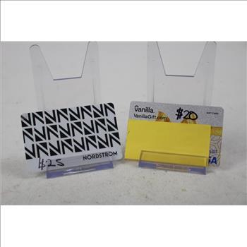 Nordstrom, Visa Gift Card, 4 Pieces