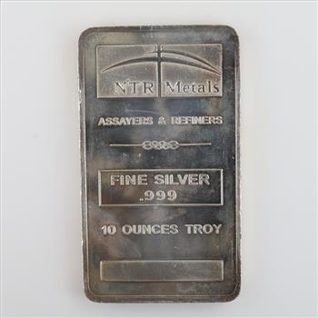 North Texas Refinery Fine Silver 10 Troy Oz Bar
