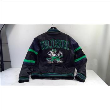 Notre Dame Fighting Irish Leather Jacket Size M