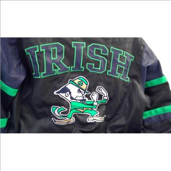 Notre Dame Fighting Irish Leather Jacket Size M