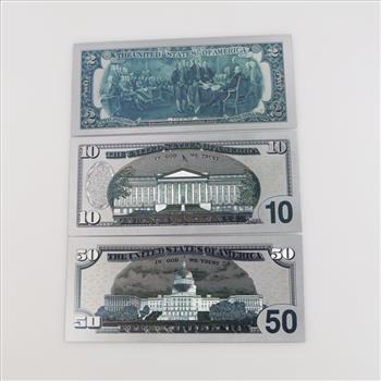 Novelty Foil Collectible US Souvenirs, 3 Pieces