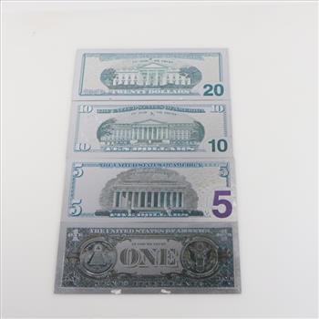 Novelty Foil Collectible US Souvenirs, 4 Pieces