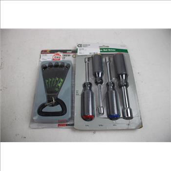 Nut Drivers, Screwdrivers, Bit Sets, 6 Pieces