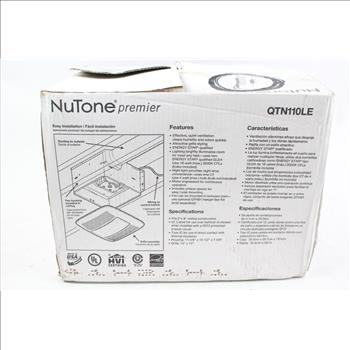 Nutone Premier Qtn110le Bathroom Ventilation Fan With Lights