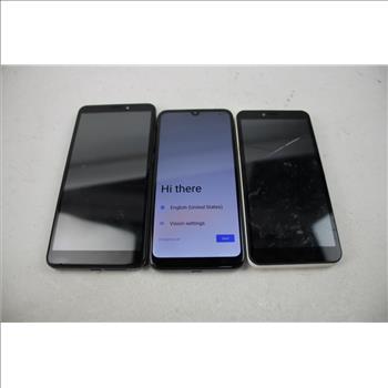 NUU, AT&T, Vortex Cell Phone Lot, 3 Pieces, Sold For Parts