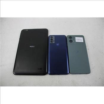 Nuu Tablet, Motorola Cell Bulk, 3 Pieces, Sold For Parts