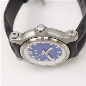 Oakley Stainless Steel Blue Dial Watch