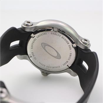 Oakley Stainless Steel Blue Dial Watch