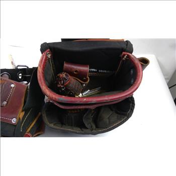 Occidental Leather Toolbelt With Nails, Tape Measure, And Bold Line Chalk Reel