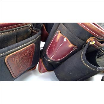 Occidental Leather Toolbelt With Nails, Tape Measure, And Bold Line Chalk Reel