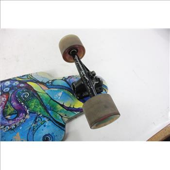 Octopus Print Skateboard