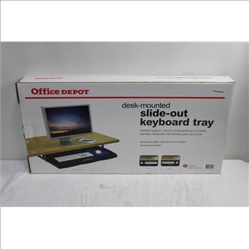 Office Depot, Desk-mounted Slide-out Keyboard Tray