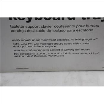 Office Depot, Desk-mounted Slide-out Keyboard Tray