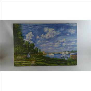 Oil Painting Of Bridge