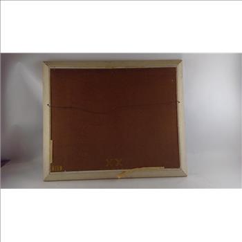 Oil Painting Of Snowy Churchfront