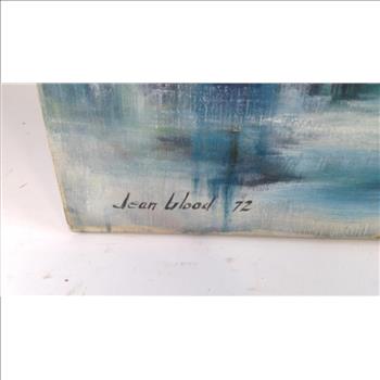 Oil Painting Of Snowy Mountain