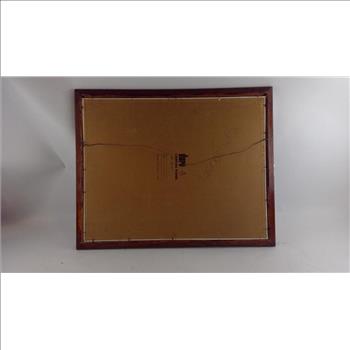 Oil Painting Of Snowy Riverbank