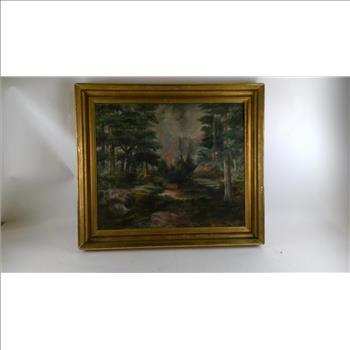 Oil Painting Of The Forest