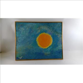 Oil Painting The Sun