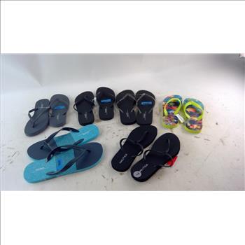Old Navy Flip Flops Size 7 6 Pieces