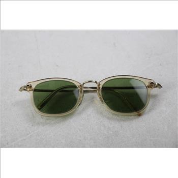 Oliver Peoples OP-506 Gold/Green Sunglasses
